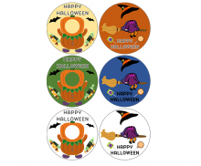 할로윈 합성 라벨