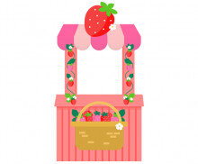 딸기농장 매표소