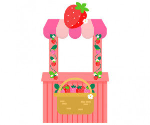 딸기농장 매표소