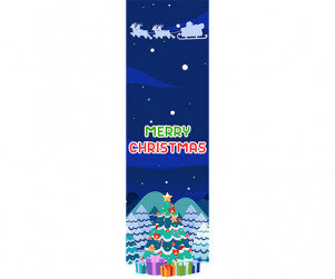 [개별도안] Merry Christmas 트리 세로 배너