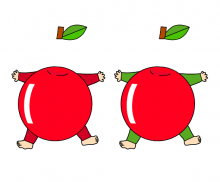 사과 합성 이미지