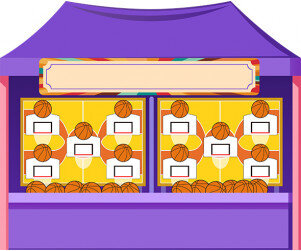 공 던지기 가게 배경(문구없는)