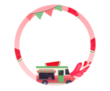 수박 주스 가게 라벨