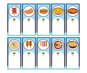 매점 개별 메뉴판(문구없음)