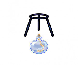 알코올램프, 받침대