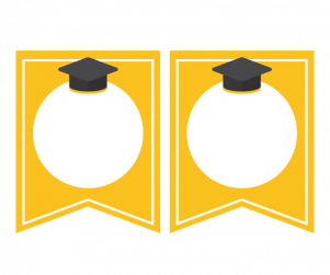 졸업을 축하해 가랜드 개별도안