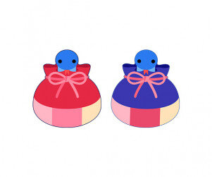 푸른 뱀과 복주머니