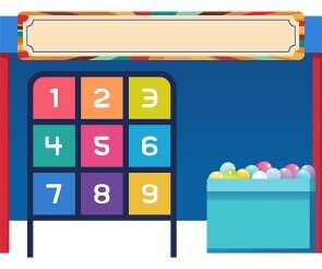 물풍선 맞추기 가게 배경(문구없는)