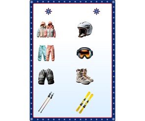 스키장 메뉴판(문구없음)