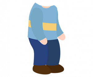 달고나 구경하는 아이 합성이미지