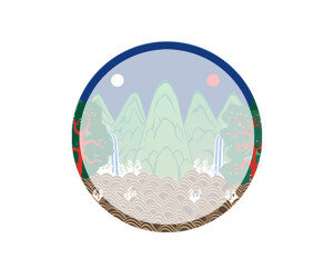 일월오봉도 라벨