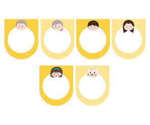 [개별도안] 가족 물건 낚시 가랜드