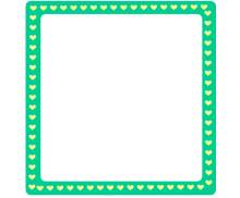 초록 하트 테두리