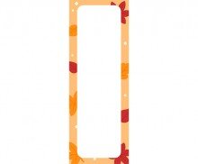 가을 카페 개별 메뉴판