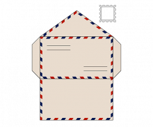 베이지색 편지 봉투