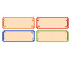 한복 패션쇼 안내판(문구없음)