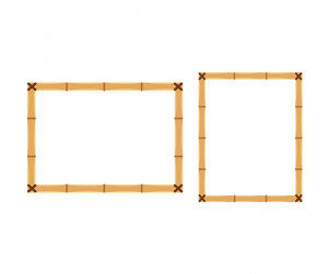 대나무 테두리(액자)