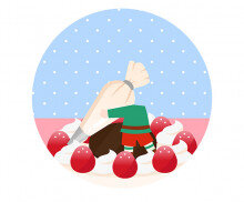 케이크 요정 합성 라벨