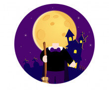 꼬마 마법사 합성 라벨