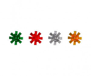 선물 꽃 리본 장식