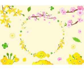 Hello Spring 꽃 배경(문구없음)
