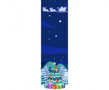 Merry Christmas 트리 세로 배너(문구없음)