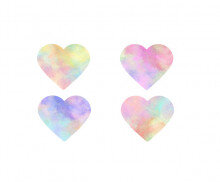 하트 이름표(파스텔)