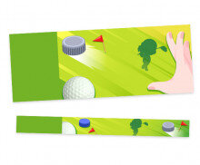 병뚜껑 골프대회 입장권(문구없음)