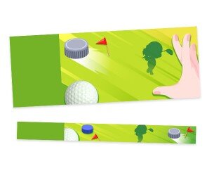 병뚜껑 골프대회 입장권(문구없음)