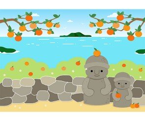 제주도 돌하르방 배경