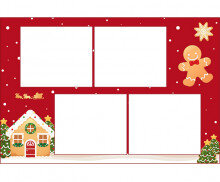 크리스마스 과자집 네컷