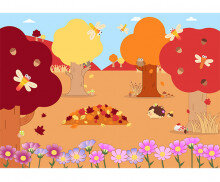 가을 낙엽 배경(아이 없는)