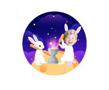 달토끼 합성 라벨