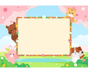 동물 숲속 배경