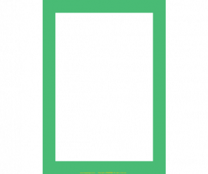 배경없는 초록테두리