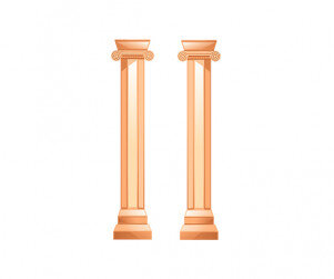 그리스 신전식 기둥