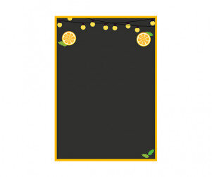 귤 카페 메뉴판