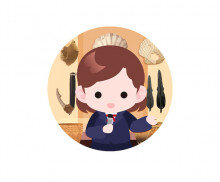 박물관 큐레이터 라벨(여아)