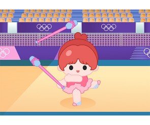 체조 경기장 배경