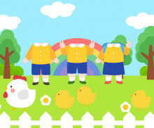 엄마 닭과 아기 병아리 환경판 만들기