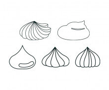 휘핑 크림 색칠 모음