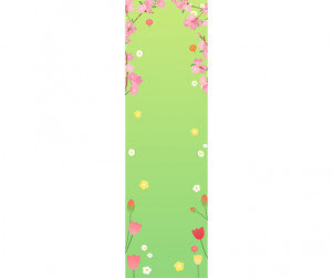 꽃길만 걸어요 세로 배너(문구없음)