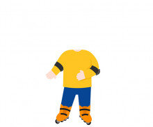 롤러스케이트 타는 아이 합성이미지