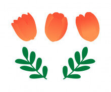 튤립(주황)