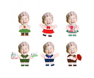 어버이날 축하하는 아이 합성이미지