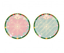 크리스마스 눈꽃 라벨