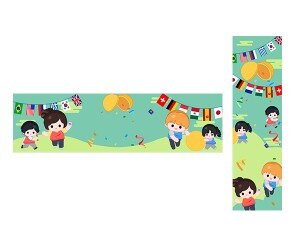 신나는 운동회 가로 세로 배너(문구없음)