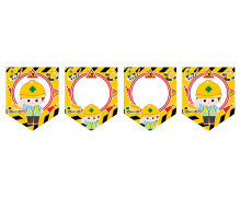 [개별도안] 공사 중 안전제일 가랜드