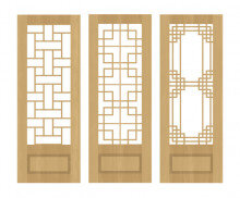 전통 한옥 문틀 모음