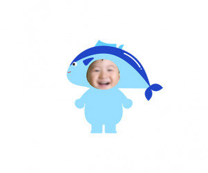 아기 참치 합성이미지